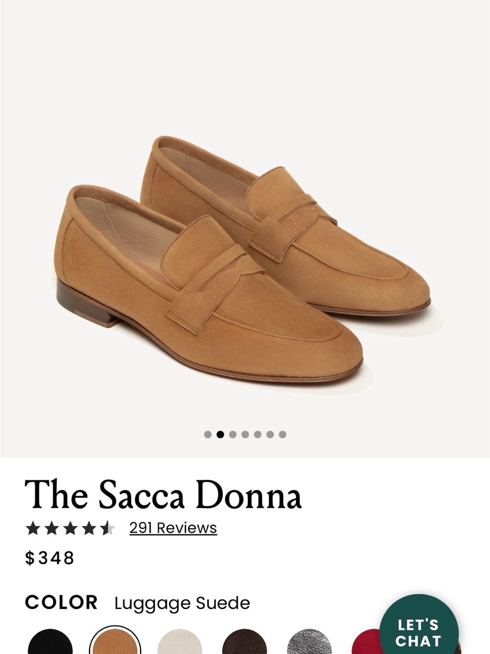The Sacca Donna Women’s Suede Loafers — Luggage Suede